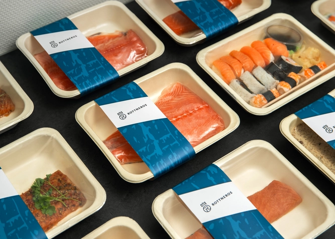 Moulded Fibre Food Trays by Rottneros