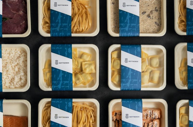 Moulded Fibre Food Trays by Rottneros