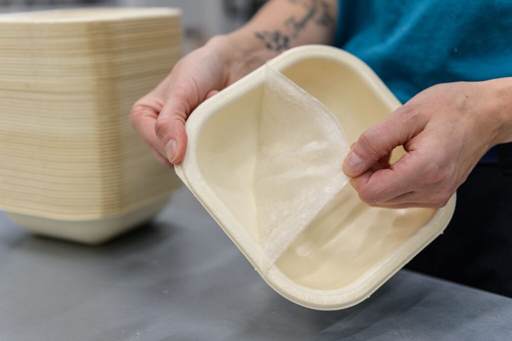 Moulded Fibre Food Trays by Rottneros